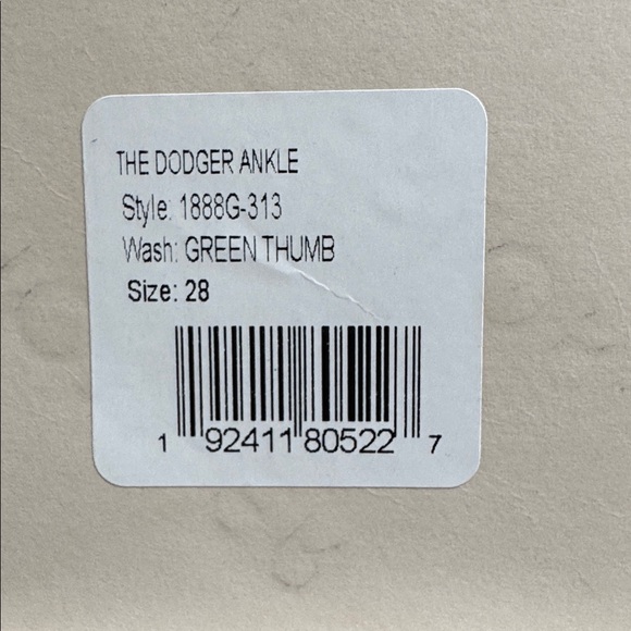 MOTHER Blue Straight Leg Jeans with Cherry Embroidery - Picture 11 of 11